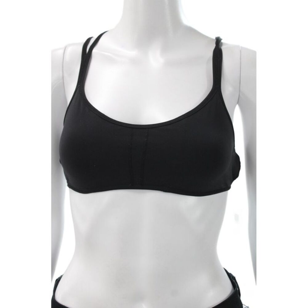 Lululemon Womens Cross Strap Back Sports Bra Black Size 4